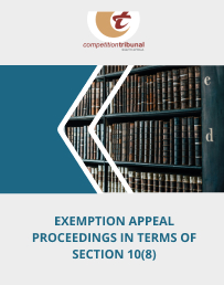 exemption appeal proceedings in terms of section 10(8)